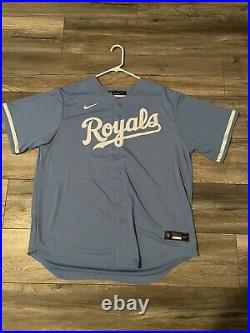 Salvador Perez Signed Autographed Kansas City Royal Baby Blue Jersey PSA/DNA