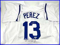 Salvador Perez Signed Autographed Kansas City Royals Jersey Beckett Witnessed