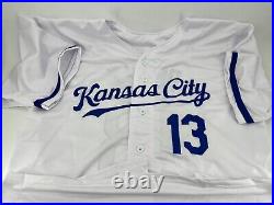 Salvador Perez Signed Autographed Kansas City Royals Jersey Beckett Witnessed