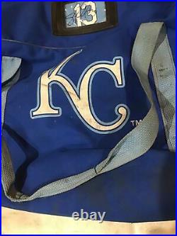 Salvador Perez Signed Kansas City Royals Auto game used Equipment Bag MLB Holo