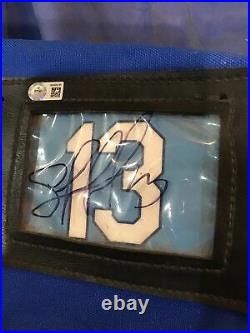 Salvador Perez Signed Kansas City Royals Auto game used Equipment Bag MLB Holo