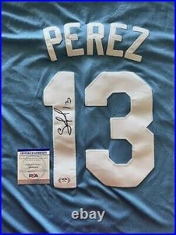 Salvador Perez Signed Kansas City Royals Jersey PSA/DNA Size XL
