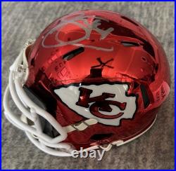 Sammy Watkins Signed Kansas City Chrome Mini Helmet With Chrome Visor