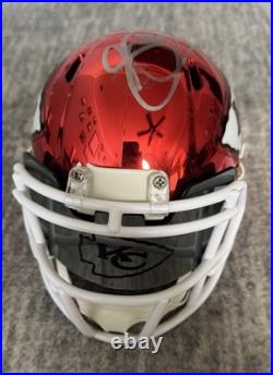 Sammy Watkins Signed Kansas City Chrome Mini Helmet With Chrome Visor