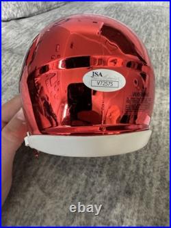 Sammy Watkins Signed Kansas City Chrome Mini Helmet With Chrome Visor