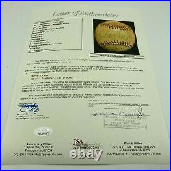 Satchel Paige 1940's Kansas City Monarchs Negro League Signed Baseball JSA COA