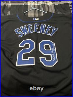 Signed Authentic Kansas City Royals Mike Sweeney Vintage Jersey
