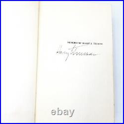 Signed Memoirs by Harry S. Truman Kansas City Edition One & Two with ephemera