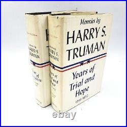 Signed Memoirs by Harry S. Truman Kansas City Edition One & Two with ephemera