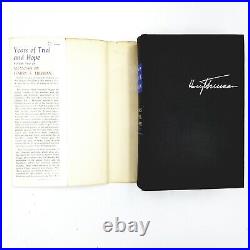 Signed Memoirs by Harry S. Truman Kansas City Edition One & Two with ephemera