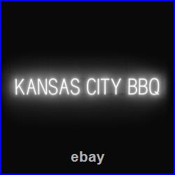 SpellBrite KANSAS CITY BBQ Sign Neon Sign Look, LED Light 52.9 x 6.3