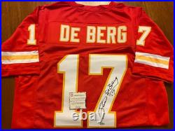 Steve DeBerg Signed AutographedCustom Kansas City Chiefs Jersey (SCHWARTZ COA)