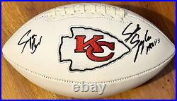 Steve Spagnuolo Signed Autographed Kansas City Chiefs Logo Football JSA COA