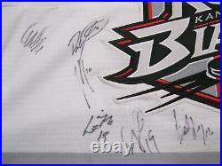 TEAM SIGNED Kansas City KC Blades IHL Hockey Jersey size XL