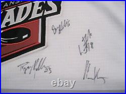 TEAM SIGNED Kansas City KC Blades IHL Hockey Jersey size XL