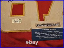 TRAVIS KELCE KANSAS CITY CHIEFS SIGNED AUTOGRAPHED RED NIKE XL JERSEY withCOA