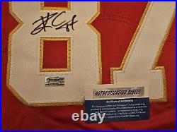 TRAVIS KELCE KANSAS CITY CHIEFS SIGNED AUTOGRAPHED RED NIKE XL JERSEY withCOA