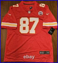 TRAVIS KELCE KANSAS CITY CHIEFS SIGNED AUTOGRAPHED RED NIKE XL JERSEY withCOA