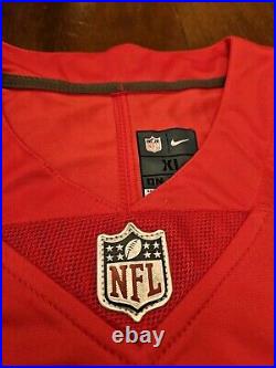 TRAVIS KELCE KANSAS CITY CHIEFS SIGNED AUTOGRAPHED RED NIKE XL JERSEY withCOA
