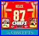 TRAVIS KELCE Signed + Framed Kansas City Chiefs Jersey with Swift LEDs