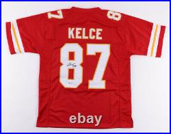 TRAVIS KELCE Signed Jersey Autographed KANSAS CITY CHIEFS BAS Beckett Witnessed