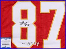 TRAVIS KELCE Signed Jersey Autographed KANSAS CITY CHIEFS BAS Beckett Witnessed