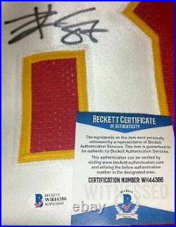 TRAVIS KELCE Signed Jersey Autographed KANSAS CITY CHIEFS BAS Beckett Witnessed