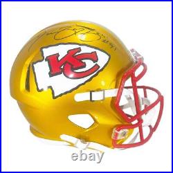 Tamba Hali Signed Kansas City Chiefs Flash Full-Size Replica Football Helmet Be
