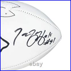 Tamba Hali Signed Kansas City Chiefs Official NFL Team Logo Football (Beckett)