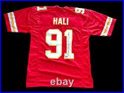 Tamba Hali Signed Kansas City Chiefs Red Jersey NFL Pro Bowl Bas
