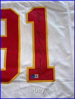 Tamba Hali Signed Kansas City Chiefs White Jersey NFL Pro Bowl Bas 5