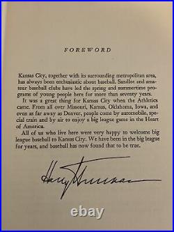 The Kansas City Athletics by ernest Mehl Signed By Tom Gorman