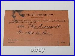 Theodore Roosevelt Kansas City Star Letterhead 1918 to Marin County Signed RARE