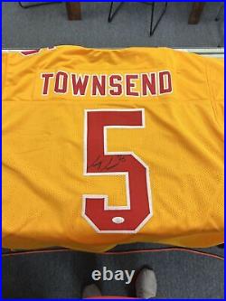 Tommy Townsend Signed Yellow Kansas City Chiefs Jersey JSA