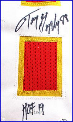 Tony Gonzalez / Autographed Inscribed Kansas City Chiefs Red Custom Jersey / COA