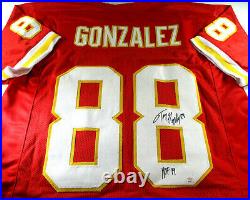 Tony Gonzalez / Hof'19 / Autographed Kansas City Chiefs Red Custom Jersey / Coa