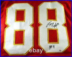 Tony Gonzalez / Hof'19 / Autographed Kansas City Chiefs Red Custom Jersey / Coa