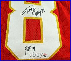 Tony Gonzalez / Hof'19 / Autographed Kansas City Chiefs Red Custom Jersey / Coa