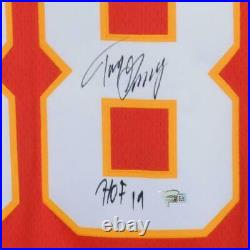 Tony Gonzalez Kansas City Chiefs Signed M&N Red Replica Jersey & HOF 19 Insc