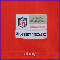 Tony Gonzalez Kansas City Chiefs Signed M&N Red Replica Jersey & HOF 19 Insc