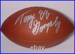 Tony Gonzalez Signed Autographed NFL Football With Coa Kansas City Chiefs Kc #88