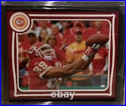 Tony Gonzalez Signed & Custom Framed Kansas City Chiefs 16x20 Photo JSA COA