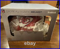 Tony Gonzalez Signed Kansas City Chiefs Authentic Speed Helmet HOF 19 Beckett
