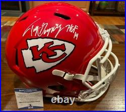 Tony Gonzalez Signed Kansas City Chiefs Full Size Speed Helmet HOF 19 Beckett