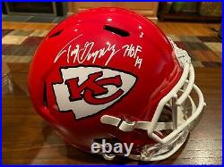 Tony Gonzalez Signed Kansas City Chiefs Full Size Speed Helmet HOF 19 Beckett