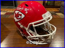 Tony Gonzalez Signed Kansas City Chiefs Full Size Speed Helmet HOF 19 Beckett