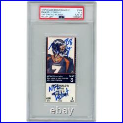 Tony Gonzalez Signed Kansas City Chiefs NFL Debut PSA 3 Ticket Slab PSA 47438