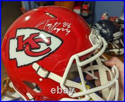 Tony Gonzalez Signed Kansas City Chiefs Speed Authentic Red NFL Helmet