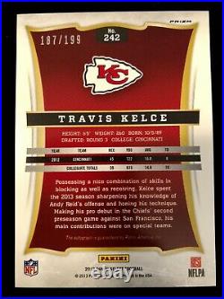 Travis Kelce 2013 Select Silver Prizm Auto /199 RC Rookie Kansas City Chiefs