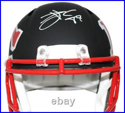 Travis Kelce Autographed Kansas City Chiefs AMP Replica Helmet BAS 25055